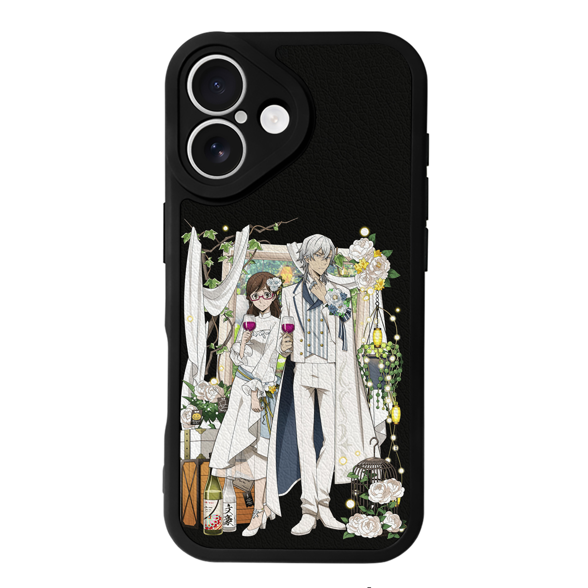 （画像用） 文豪ストレイドッグス Bungo Stray Dogs 【iPhone 16シリーズ対応】シリコンスマホケース（レザー調） 材質：シリコン